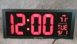 Acurite 75127 14.5" Oversized Led Clock W/ Indoor Temperature & Date Wall/desk. Fixed Price $26.99.