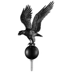 Black Flagpole Eagle Topper Finial Ornament For Telescopic Yard Outdoor 14". Fixed Price $39.90.