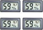 4-PACK Mini Digital Temperature Humidity Meters Gauge Indoor Black. Fixed Price $16.05.