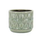 Cheungs 5776L 6DOT5 X 5DOT5 5DOT25 In Lacrima Droplet Pot Green. Fixed Price $33.45.