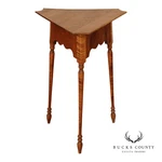 River Bend Ltd. Tiger Maple Corner Stand Table. Fixed Price $595.00.