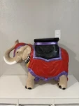 Elephant Plant Stand/side Table Large Ceramic Hand Painted 20" Tall.. Fixed Price $199.00.
