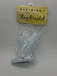Evergreen 2-POSITION Cast Iron White Flag Pole Bracket 45 & 90 With Screws New. Fixed Price $5.93.