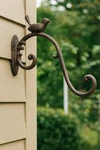 Cast Iron Bird Plant Hanger Hook Bracket 11" Rustic Wall Mount Outdoor. Fixed Price $12.57.