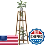 Monibloom Bamboo Tall Plant Stand Pot Vase Holder Flower Seasoning Display Shelf. Fixed Price $103.49.