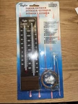 Vintage - New Brown Taylor, Indoor / Outdoor Thermometer 5326 Weather Temp. Fixed Price $14.99.