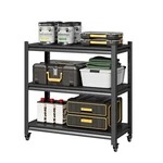 Heavy Duty Metal Shelving 3-TIER Garden Tool Racks Utility Garage. Fixed Price $54.99.