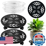 Planterhoma 2 Packs 14 Inch Rolling Stand With Wheels Metal Caddy. Fixed Price $77.10.