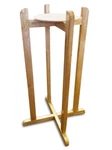 27" Water Crock Wood Floor Stand Porcelain Vase Dispenser H2O Jug Bottle Natural. Fixed Price $66.99.