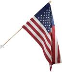 New Valley Forge AA99050 Wooden Pole 29" X 50" Polyester Usa Flag Kit 3426129. Fixed Price $24.79.