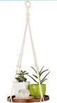 Macrame Hanger Indoor Hanging Planter Shelf Decorative Flower (4 Pack) New. Fixed Price $60.00.