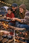 Cast Iron Pie Set Of 2 Campfire Sandwich Maker, Pudgy Cooker Heavy Duty. Fixed Price $35.99.