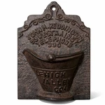 Cast Iron Match Holder John M. Redding Lehigh Valley Pa Advertising Wall Mount. Fixed Price $69.99.