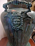 Antique/vintage Copper Cane Holder Planter Vase 18-1/2 Inches Tall W/ Handles. Fixed Price $379.99.