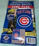 Chicago Cubs Applique & Embroidered Sided Flag 44X28 New Sealed Party Animal. Fixed Price $15.99.