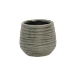 Cheungs Fairloam Round Curved Wave Lined Pot Small Gray. Fixed Price $16.20.
