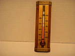 Vintage Wooden/glass Tube Thermometer By Taylor. Fixed Price $25.00.