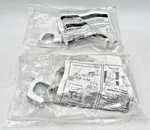 (2) Ge WR10093 197D446G015 Ice Maker Bracket Mounts (1) Open Bag Sealed. Fixed Price $38.00.