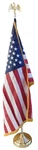 8FT Indoor Flag Pole Kit Set With Usa 3'X5' Embroidered Sleeve & Fringe Base. Fixed Price $68.88.