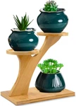 Xxxflower Bamboo Plant Stand ,3 Tiers Indoor Succulent Windowsill Shelf - Small. Fixed Price $13.95.