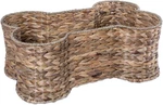 Pet Storage Collection, Bone Shape Hyacinth Toy Basket, Natural, Medium - 21X13X. Fixed Price $85.99.