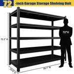 5-TIER Heavy Duty Metal Shelving Unit Garage Shelves Adjustable Utility Rack. Fixed Price $139.99.