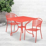 Oia Commercial Grade 35.5" Square Gold Indoor-outdoor Steel Patio Table Set W.... Fixed Price $235.92.