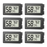 6 Pack Mini Hygrometer Indoor Humidity Meter, Small Digital Thermometer. Fixed Price $9.99.
