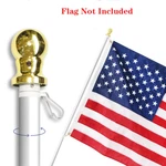 Anley 6 Feet No Tangle Spinning Flagpole, Aluminum Wall Mount. Fixed Price $27.95.