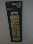 Sunbeam Springfield Dual Indoor Outdoor Thermometer 1960'S? New Box. Fixed Price $58.90.