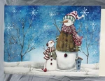 Winter Snowmen Dishwasher/refrigerator Magnet Door Cover Cor 23'' X 17''. Fixed Price $21.99.