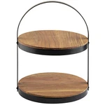 Tablecraft 10719 Two Tier Round Wood Acacia Display Stand - 11.8X11.5X15". Fixed Price $65.13.