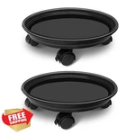 Jznova Plant Pallet Caddy 2 Pack Black Wheels Dolly. Fixed Price $62.99.