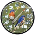 01598A1 12.5INCH Wall Thermometer Bluebirds. Fixed Price $33.43.