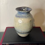 Handmade Studio Art Pottery Hanging Planter Wall Pocket Stoneware Vase Stamped. Fixed Price $27.99.