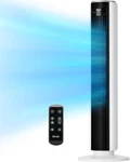 36" Oscillating Tower 5 Speeds Standing Fans 28DB Quiet W/sensor 12H Timer. Fixed Price $67.89.