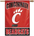 Cincinnati Bearcats Vertical Banner New Ncaa Flag Yard House Sign Cave. Fixed Price $19.95.