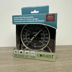 Conant High Contrast Black 4" Dial Thermometer (satin Nickel) New Box. Fixed Price $34.99.