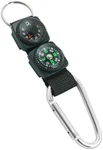 Black Carabiner Key Chain Compass Thermometer Metal Camping Outdoor Gadgets Hiki. Fixed Price $11.67.