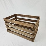 Vintage Wooden Crate Fire Box Plant Stand Table Rustic Primitive Storage. Fixed Price $29.74.