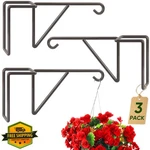 Higift 3PK 5" Vinyl Fence Hooks Brown Steel. Fixed Price $59.99.
