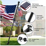 American Flagpole Kit - Includes Wall Mount Bracket. Fixed Price $45.59.