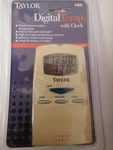 Taylor Digital Temp - With Clock Indoor Outdoor Thermometer 1405. Fixed Price $12.00.