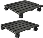 Cerbior 14" Caddy With Wheel Casters Dolly Rolling Pot Planter Stand 2PACK. Fixed Price $42.77.