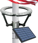 Solar Flag Pole Light 4640 Lumens 32 Led IP65 Waterproof Ft Model 8009 2-6. Fixed Price $209.99.