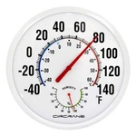 Circrane 13.25 Inch Round Thermometer With Hygrometer, Large Indoor Wall Pati.... Fixed Price $27.69.