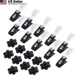Kuuqa 20 Pack Garden Flag Rubber Stoppers & Plastic Clips For Pole Stand. Fixed Price $9.88.