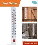 16-INCH Outdoor Thermometer Large Easy-read Display, Weatherproof & Solar-p.... Fixed Price $33.99.