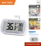 Refrigerator Thermometer Digital Fridge Freeze Room Waterproof La.... Fixed Price $15.99.