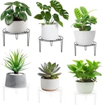 6-PIECE Set Metal Plant Stands, Heavy-duty Rustproof Iron Flower Pot Holders,. Fixed Price $31.76.
